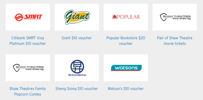 Citbank SMRT Card Vouchers