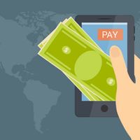 Advance payment. Money transfer banner. Money transfer ok. Money transfer done. Money transfer Mockup.
