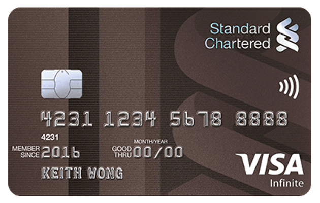 Standard Chartered Visa Infinite Credit Card | EnjoyCompare