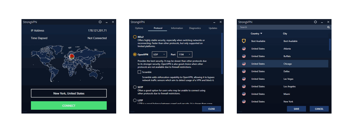 StrongVPN Software
